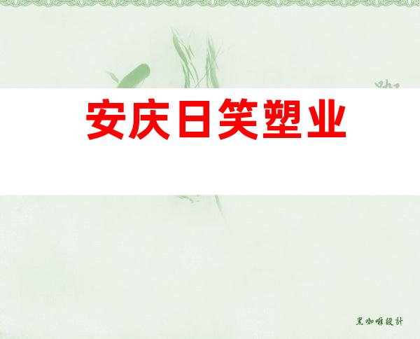 安庆日笑塑业
