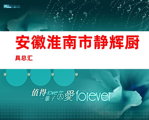 安徽淮南市静辉厨具总汇